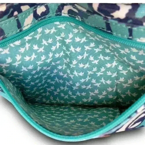 y2k floral rose mini messenger coated purse fossil artsy design buckle snap zip - Picture 3 of 9